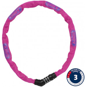 Lukko Abus Steel-O-Chain 4804C/75 pink