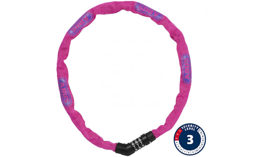 Lukko Abus Steel-O-Chain 4804C/75 pink 
