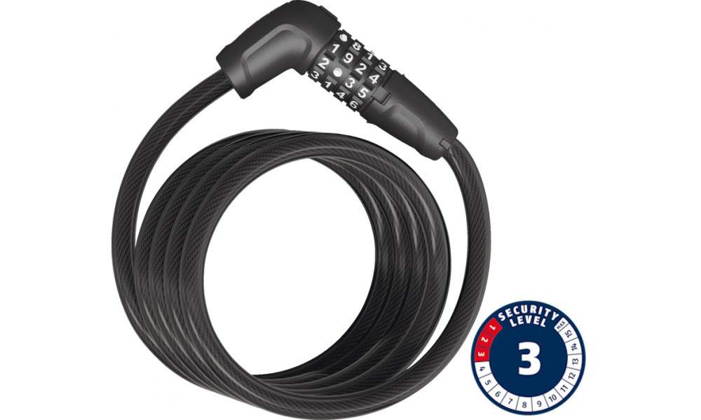 Lukko Abus Numero 5510C/180 BK 