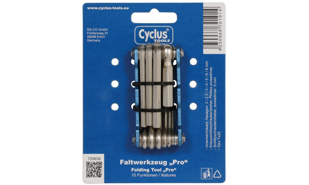 Työkalu Cyclus Tools Pro 10in1 Multitool taitettava (720639) - 3
