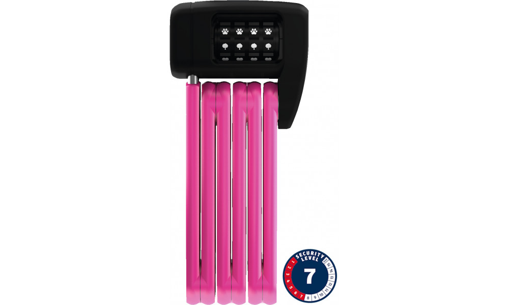 Lukko Abus Bordo Combo Lite Mini 6055C/60 pink SYMBOLS 