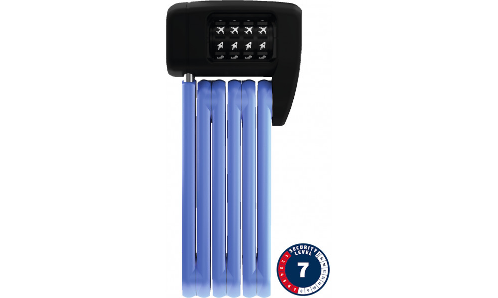 Lukko Abus Bordo Combo Lite Mini 6055C/60 blue SYMBOLS 