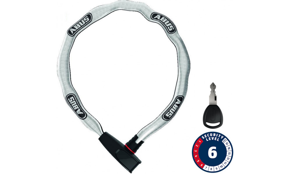 Lukko Abus 6806K/85 reflective (square chain) 