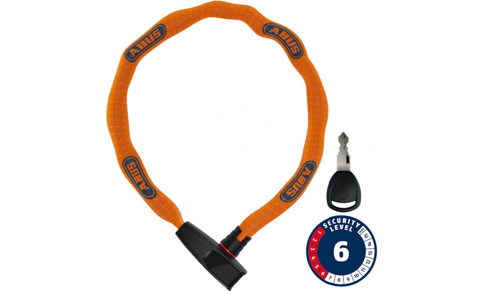 Lukko Abus 6806K/85 NEON orange (square chain) 