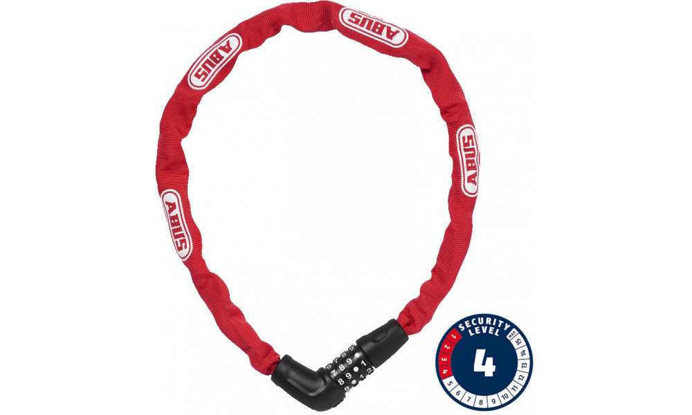 Lukko Abus Steel-O-Chain 5805C/75 red 