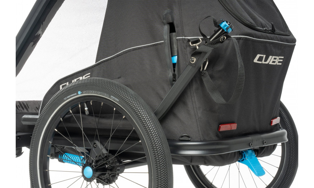 Pyörävaunu Cube Double CMPT black - 5