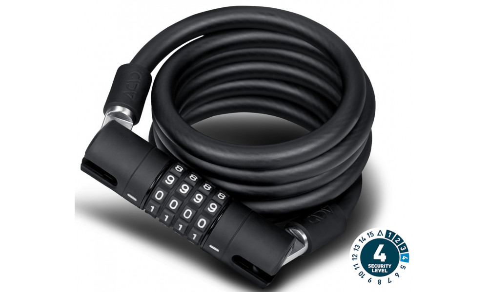 Lukko ACID cable combination Corvid C180 12x1800mm - 1