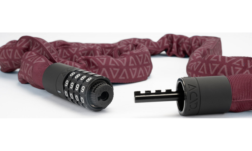 Lukko ACID chain combination Corvid C120 6x1200mm red - 3