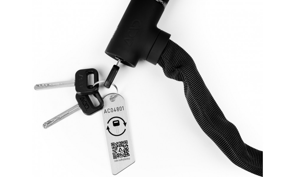 Lukko ACID chain Solid K120 6x1200mm black - 3