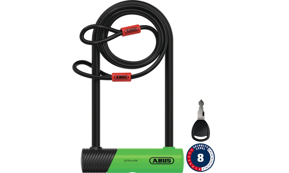 Lukko Abus Ultra 410K/170HB230 green SH + Cobra 10/120 