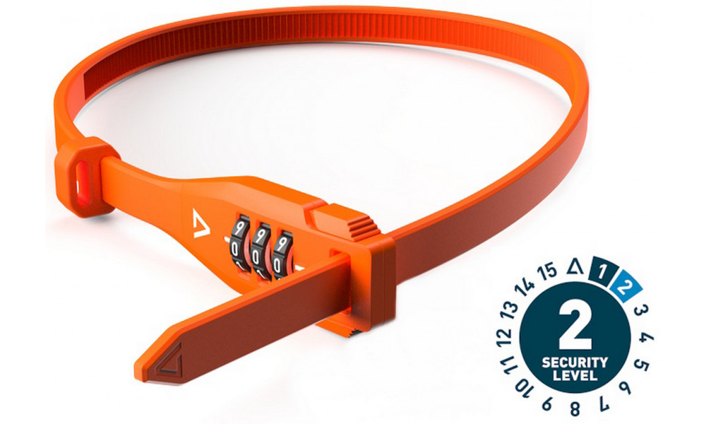 Lukko ACID cable combination Ratch 3.5x600mm orange 