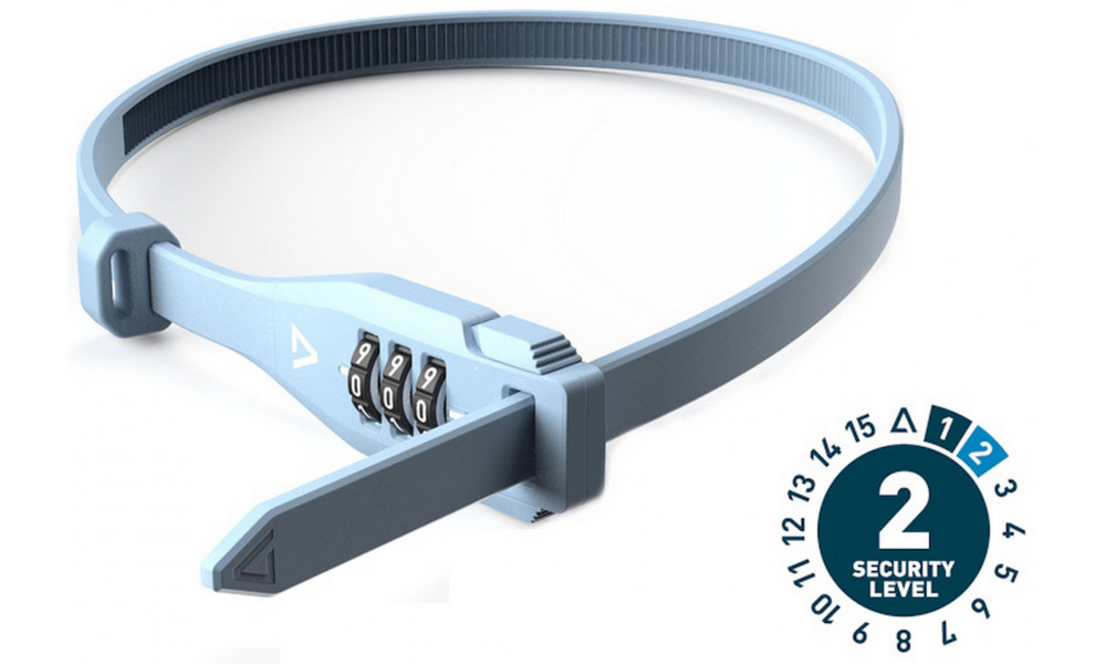 Lukko ACID cable combination Ratch 3.5x600mm pigeonblue 