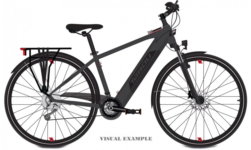 Sähköpyörä Tabou Kinetic UP ECO anthracite-red 