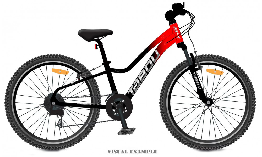 Polkupyörä Tabou Poison 24 red-black 