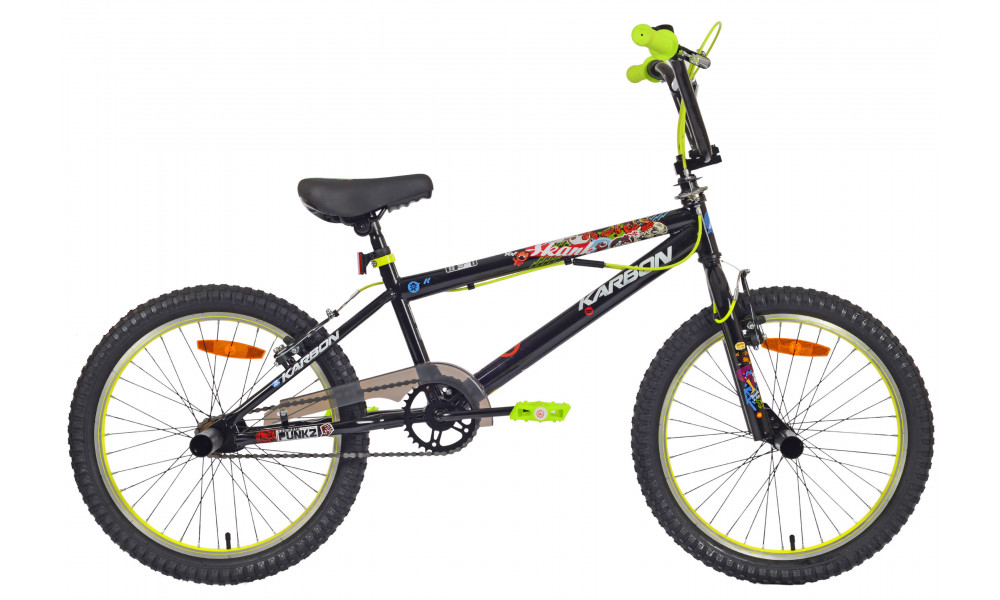 Polkupyörä Karbon BMX 20 black-lime - 1