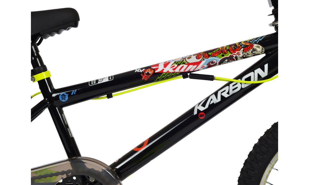 Polkupyörä Karbon BMX 20 black-lime - 7