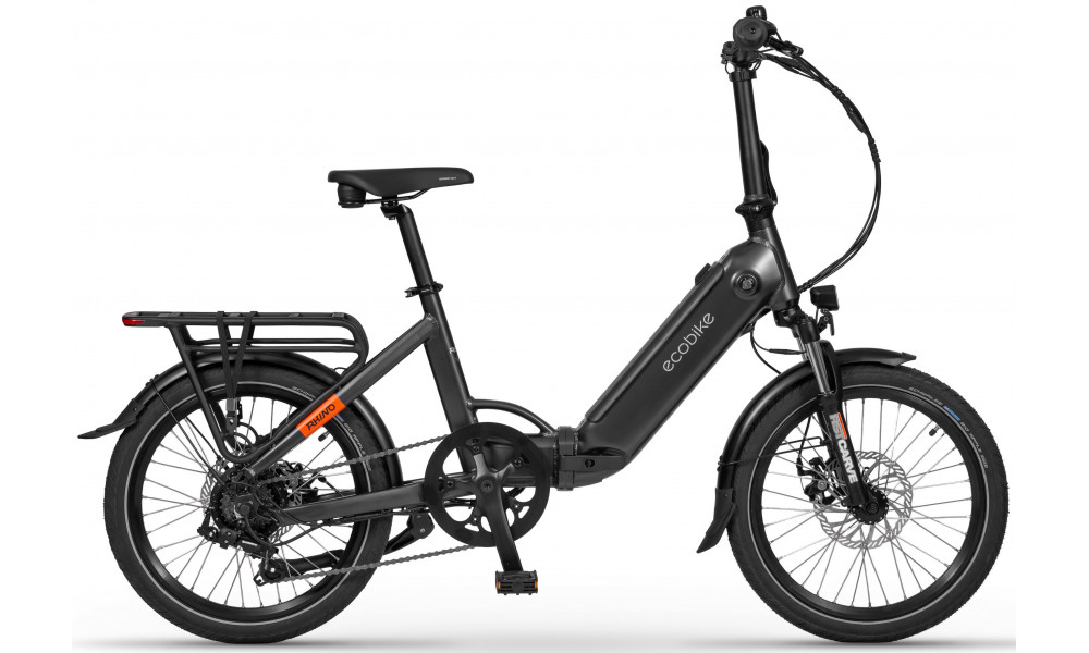 Sähköpyörä Ecobike Rhino Black 504Wh - 1