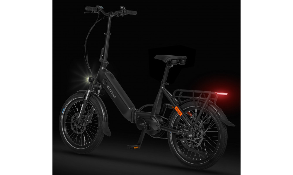 Sähköpyörä Ecobike Rhino Cruise Black 630Wh - 6
