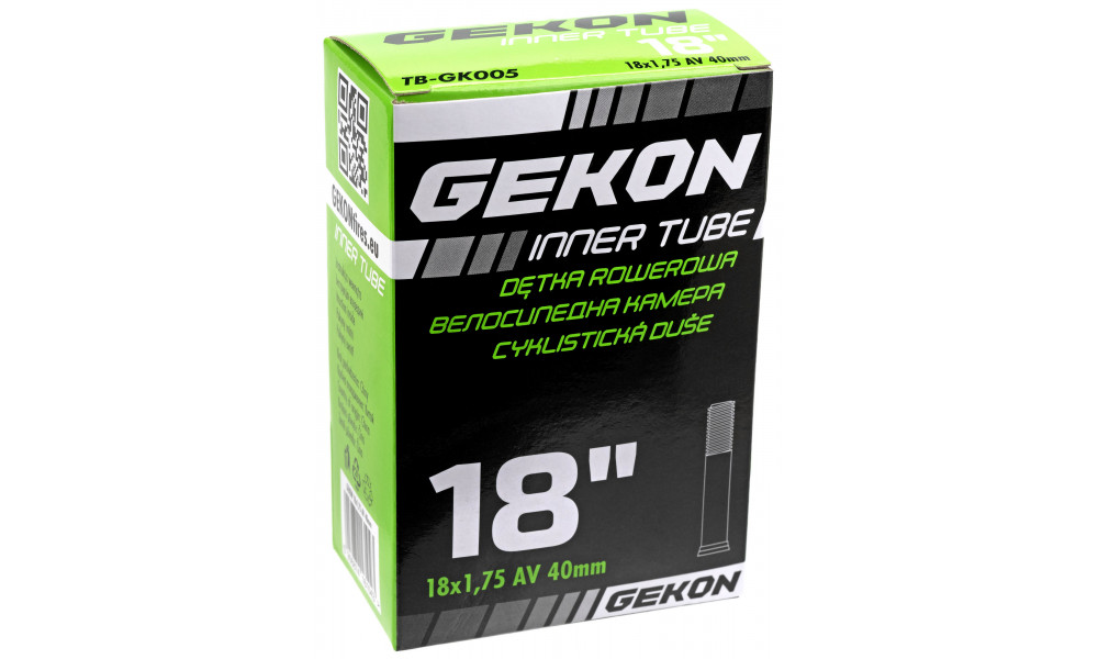 Sisäkumi GEKON 18 x 1.95/2.125 AV 40mm (GK005) - 2