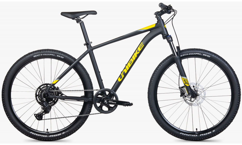 Polkupyörä Unibike Shadow 27.5 2026 black-yellow - 1