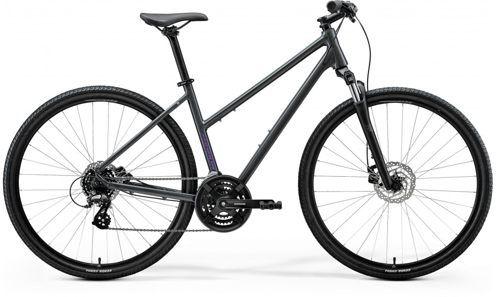 Polkupyörä Merida Crossway 10 Lady 2026 glossy cool grey(purple) 
