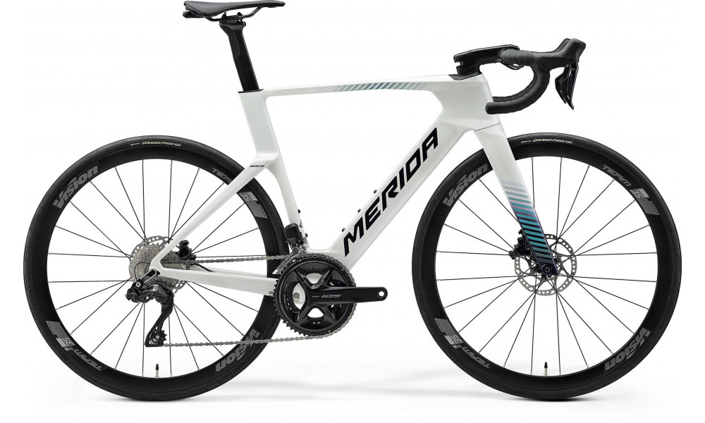 Polkupyörä Merida Reacto 5000 2027 pearl/blue(teal) 