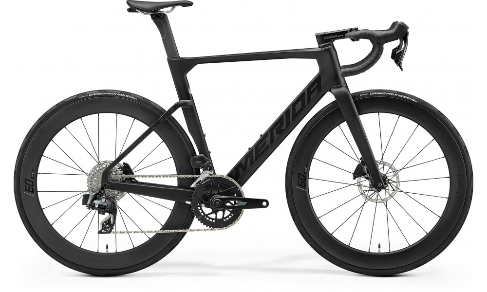 Polkupyörä Merida Reacto 7000 2026 silk black(glossy dark silver) 