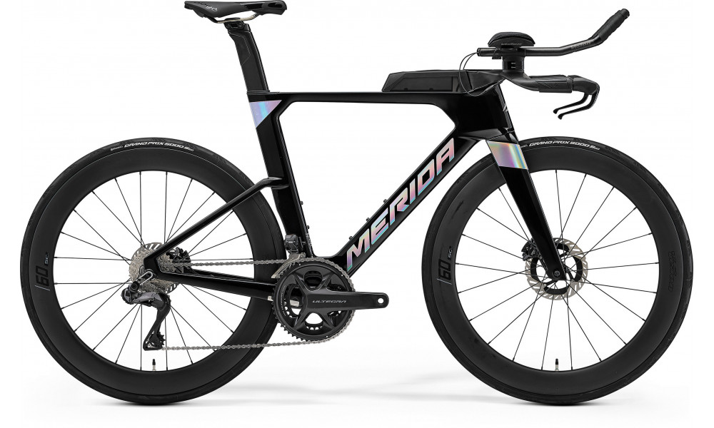 Polkupyörä Merida Time Warp TRI Limited 2026 metallic black(flash bcp) 