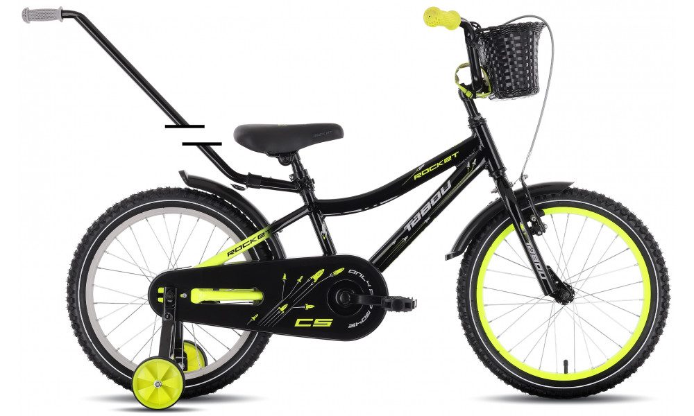 Polkupyörä Tabou Rocket CS Alu 18 black-lime - 1