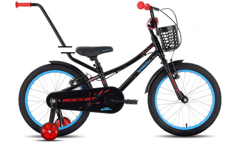Polkupyörä Tabou Rocket AL 18 black-red - 1