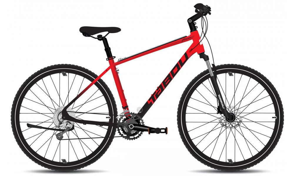 Polkupyörä Tabou Flow 3 21 black-red 