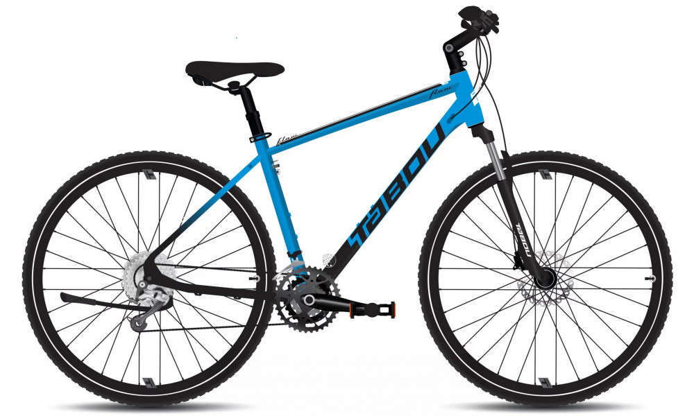 Polkupyörä Tabou Flow 2 21 black-blue 