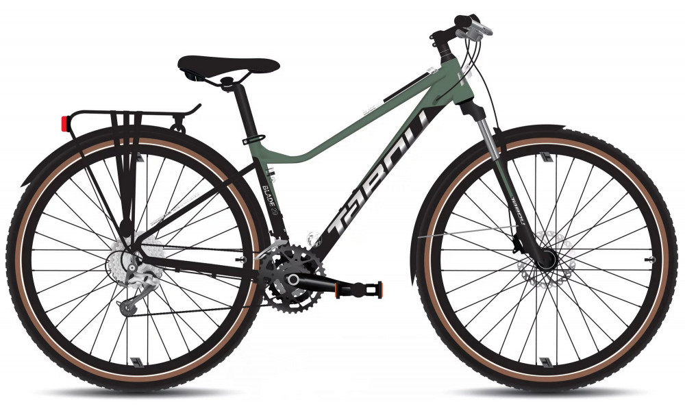 Polkupyörä Tabou Blade 29 3 EQ W black-green 