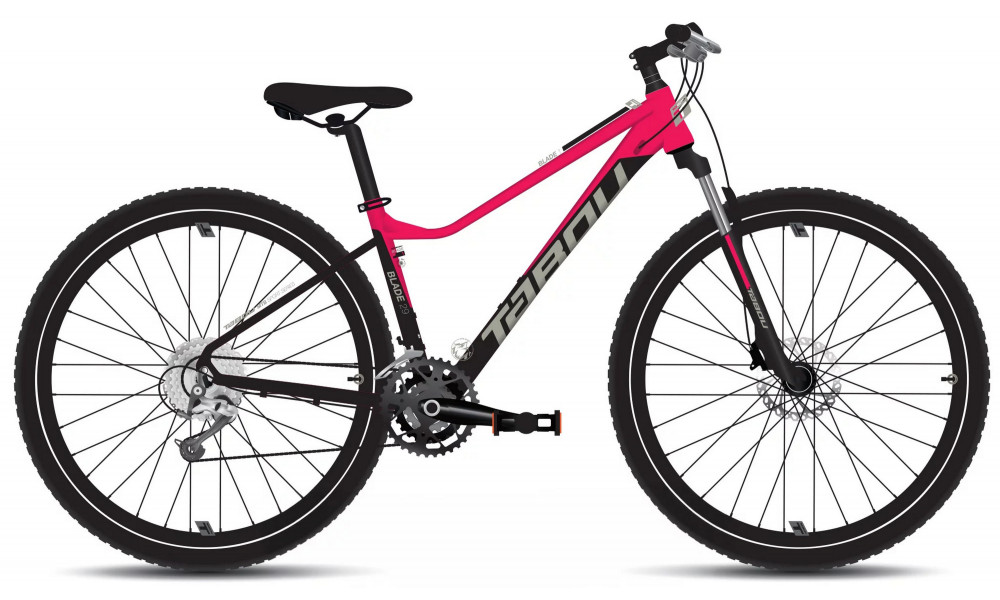 Polkupyörä Tabou Blade 29 1 W black-red 