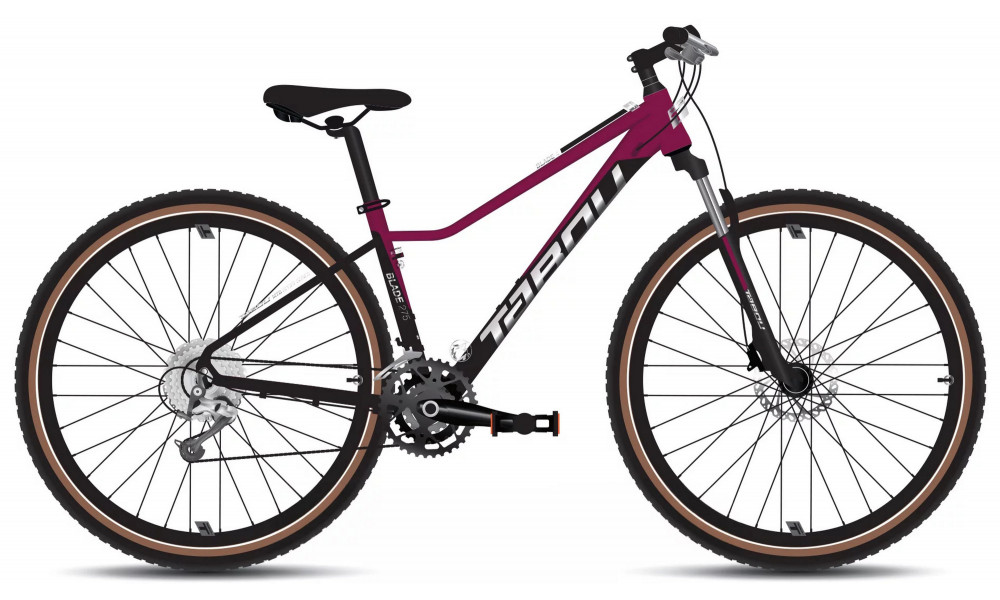 Polkupyörä Tabou Blade 27.5 4 W black-fuxia 