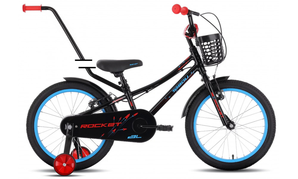 Polkupyörä Tabou Rocket AL 12 black-red - 1