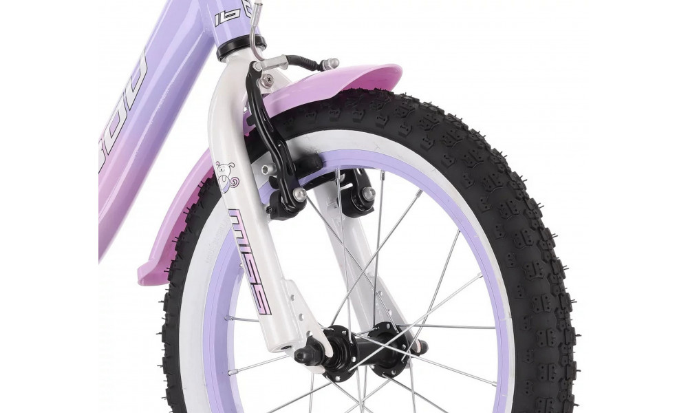 Polkupyörä Tabou Miss Alu 16 melrose-lavender - 4