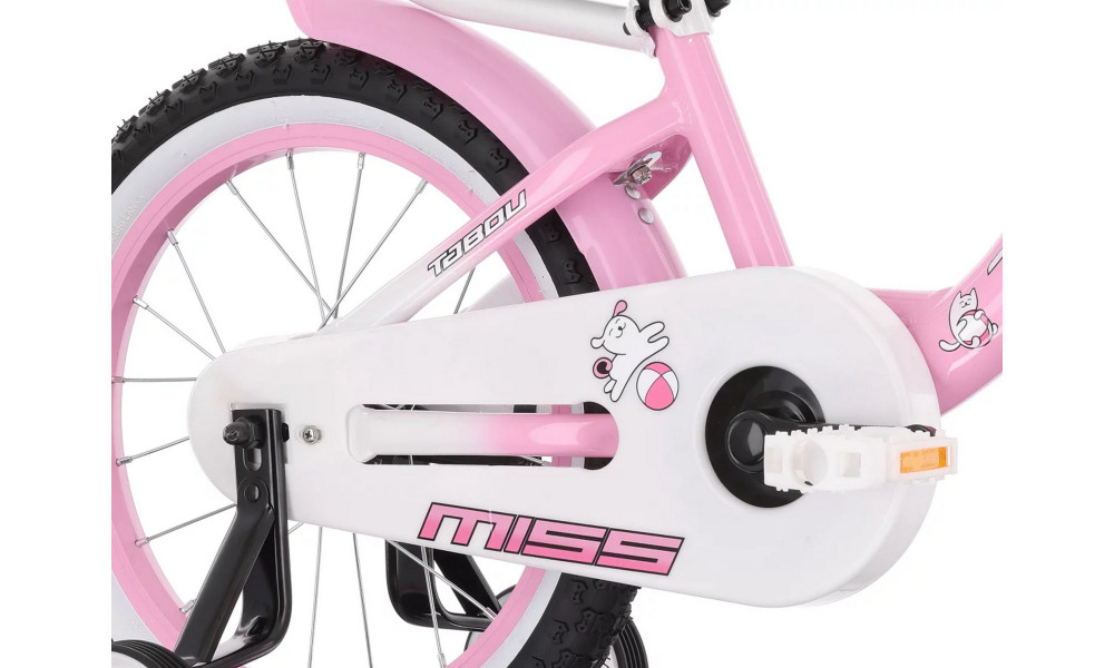 Polkupyörä Tabou Miss Alu 16 pink-white - 3