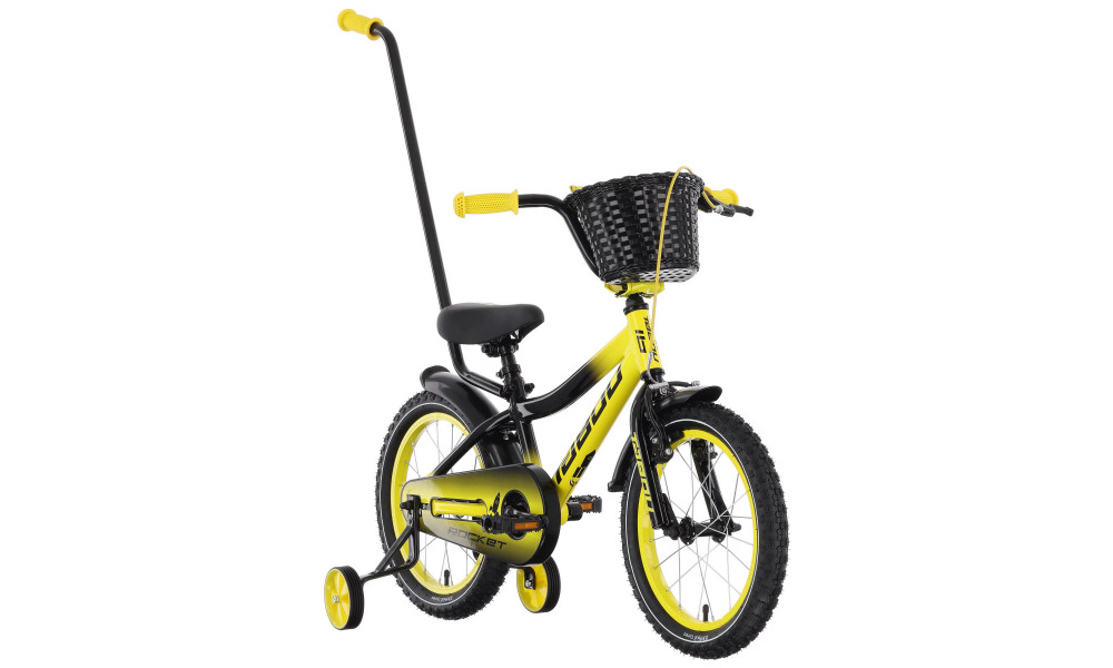 Polkupyörä Tabou Rocket Alu 16 black-yellow - 2