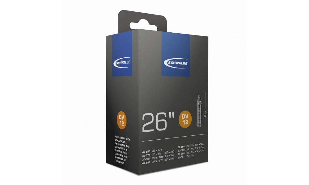 Sisäkumi 26" Schwalbe DV12 (47-559 / 26x1.75) - 1
