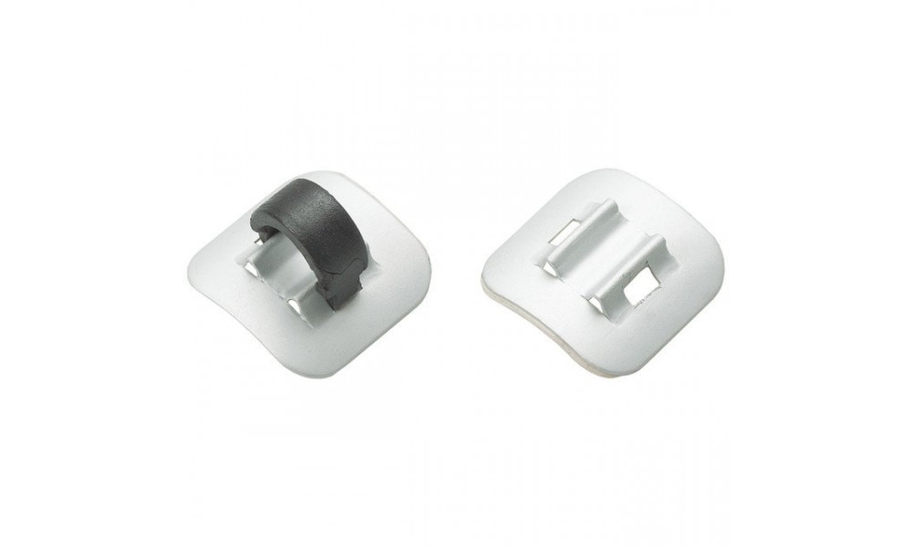 Kuoren pidike for hydraulic hose Jagwire Stick-On / Alu silver (set4kpl.) - 1