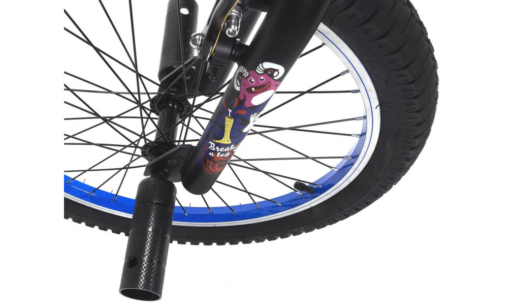 Dviratis SCORE Stickerbomb BMX black-blue - 7