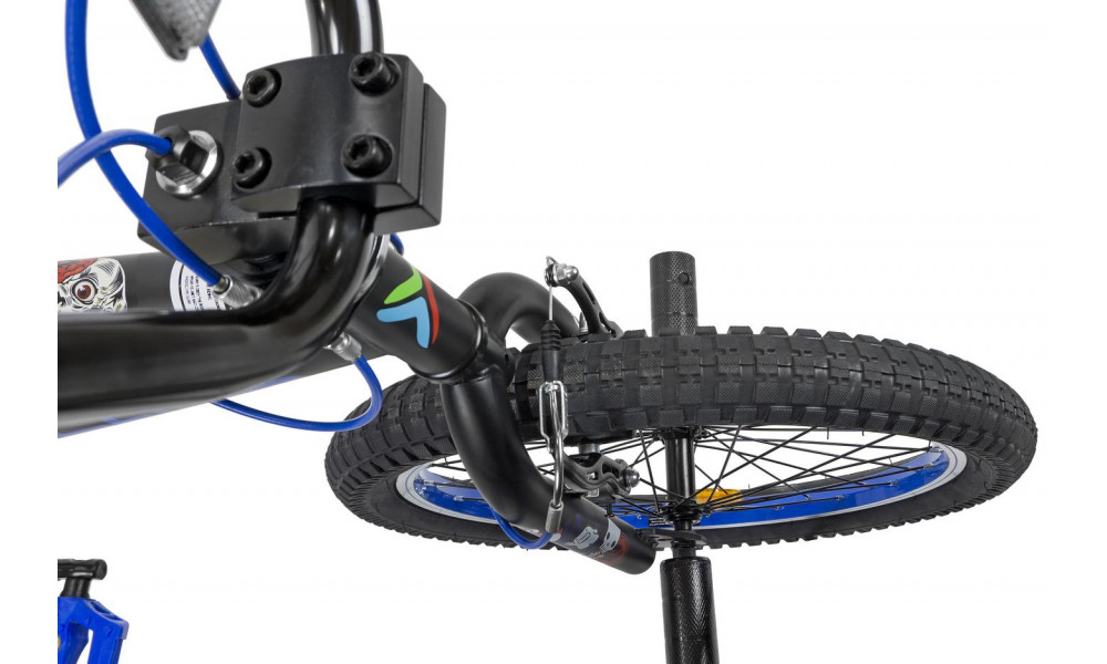 Dviratis SCORE Stickerbomb BMX black-blue - 8