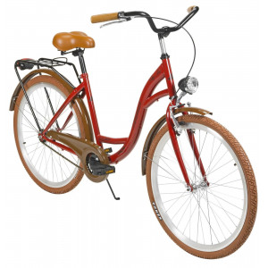 Polkupyörä AZIMUT City Lux 26" 2025 bordo-brown