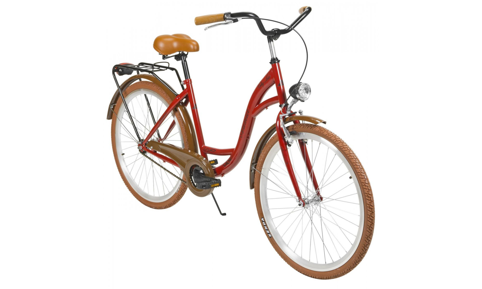 Polkupyörä AZIMUT City Lux 26" 2025 bordo-brown - 9