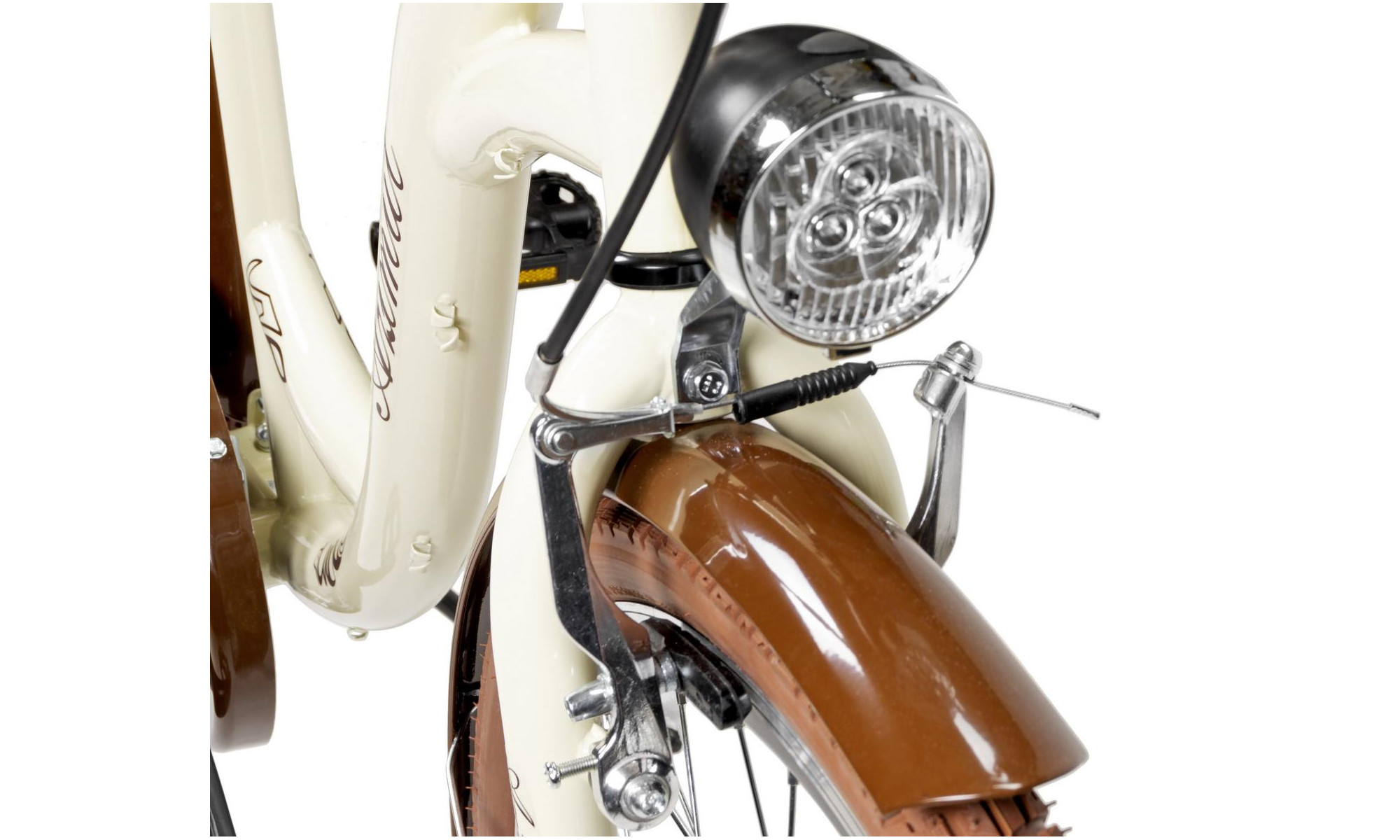 Polkupyörä AZIMUT City Lux 26" 2025 cream-brown - 6