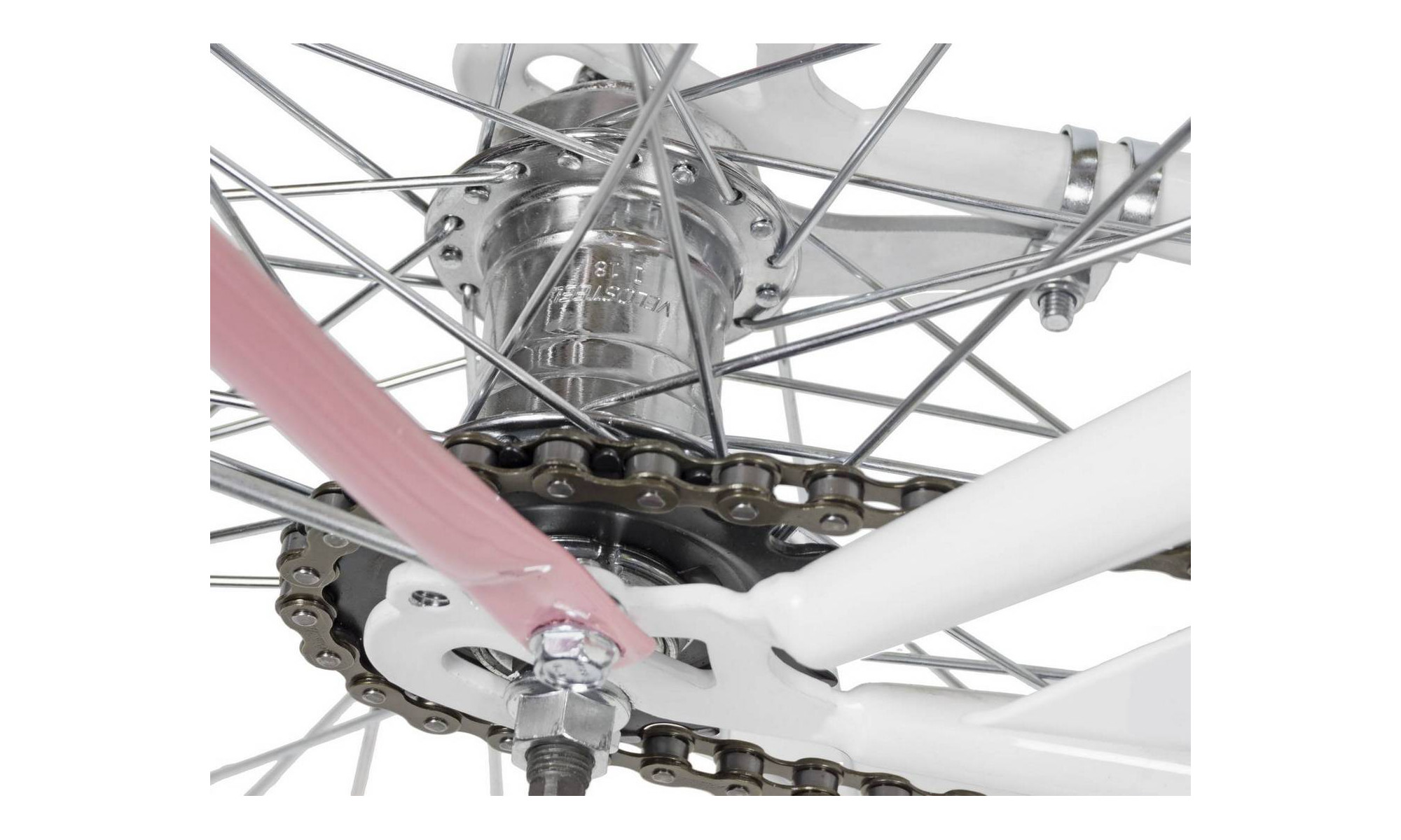 Polkupyörä AZIMUT City Lux 26" 2025 white-pink - 2