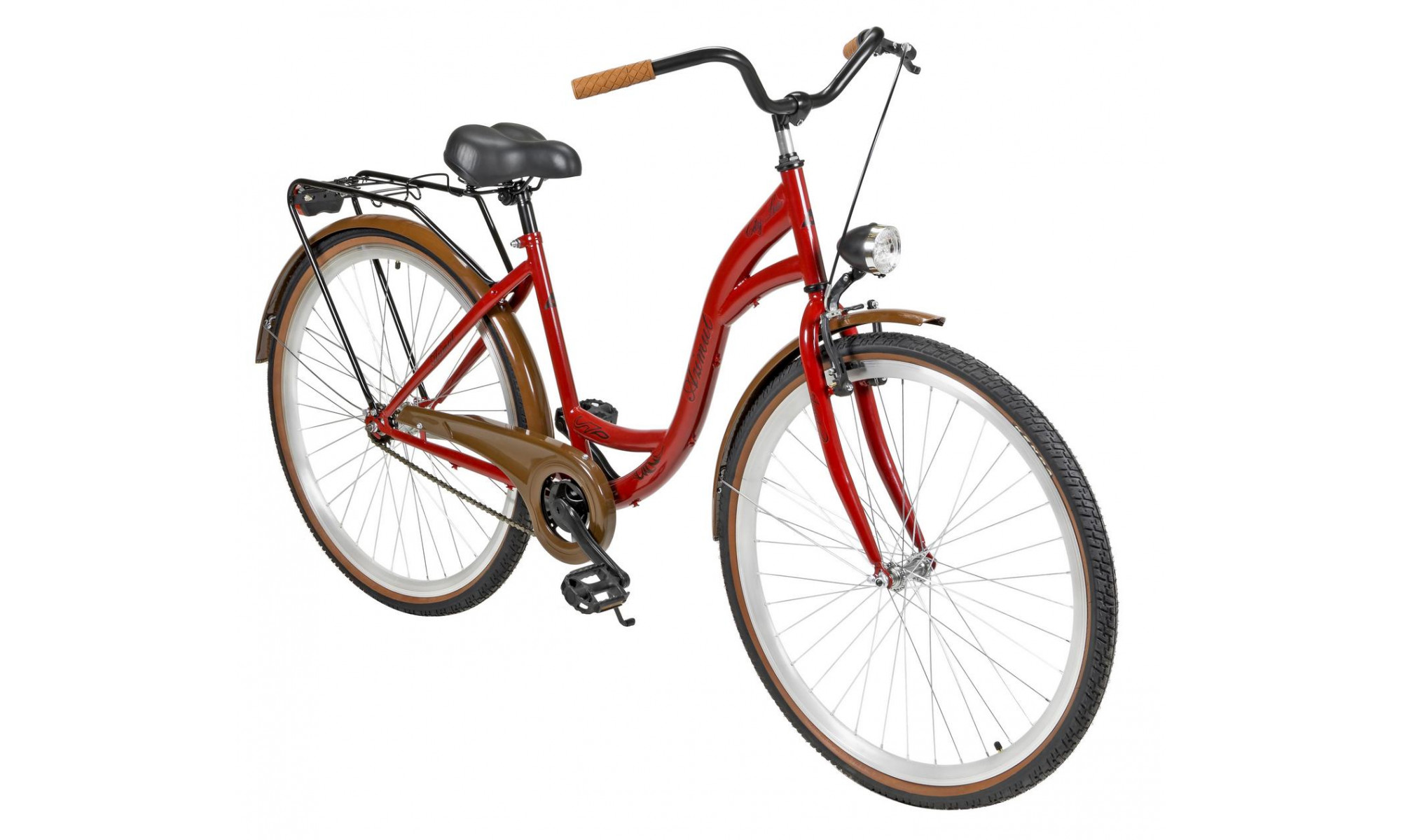 Polkupyörä AZIMUT City Lux 28" 2025 bordo-brown - 6