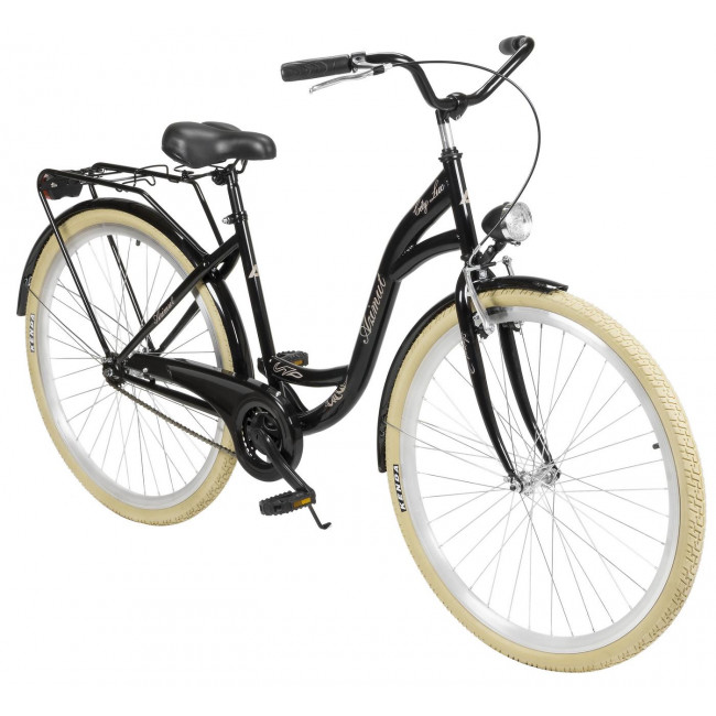 Polkupyörä AZIMUT City Lux 28" 2025 black-cream