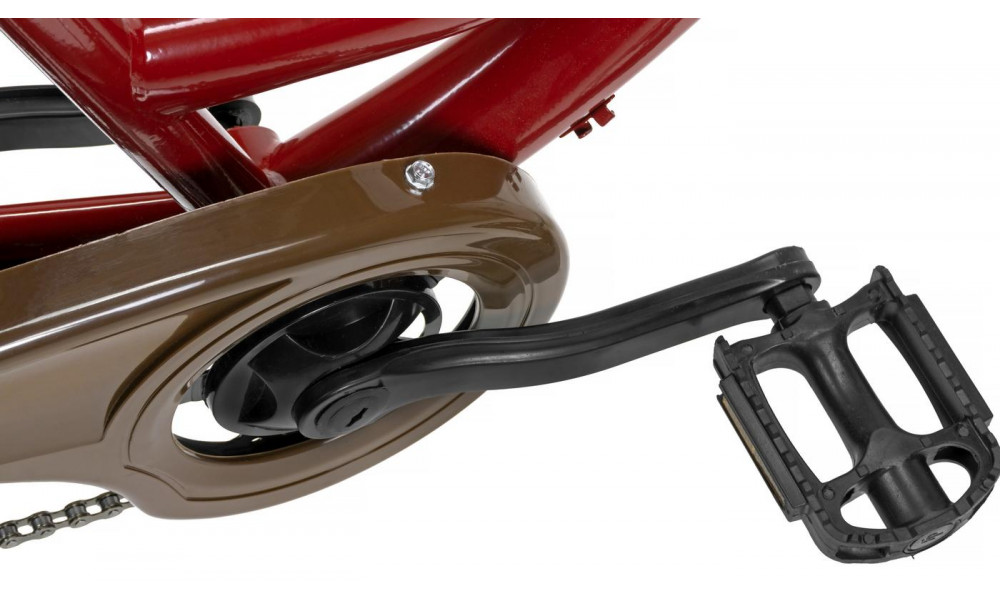 Polkupyörä AZIMUT City Lux 26" 2025 with basket bordo-brown - 4